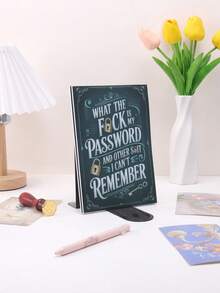 1 Stück 64-seitiges Passwort-Logbuch mit blau-grünem Einband und goldenem Schlüssel-Design - zum Organisieren von Passwörtern und Benutzernamen, ideal für Zuhause, Büro oder Scrapbooking, Bürobedarf - Grün - Übersicht 4