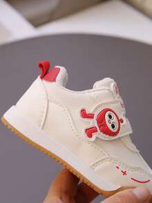 Toddler Mesh Hook And Loop Functional Shoes, Boys' Non-Slip Shoes, Girls' Soft Bottom Sneakers - Red - View 6