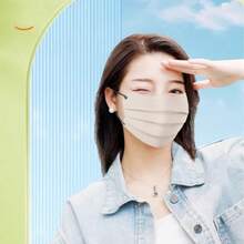 10pcs/Pack Women's Disposable 3D Protective Face Masks, Fashionable Multi-Color, Breathable Dust-Proof & UV Protection (Color & Style Random) - Multicolor - View 3