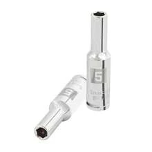 KIT 2 PZ-Dado largo de 5 mm, 6 puntas, cuadro 1/4', Truper - Plateado - Ver 1