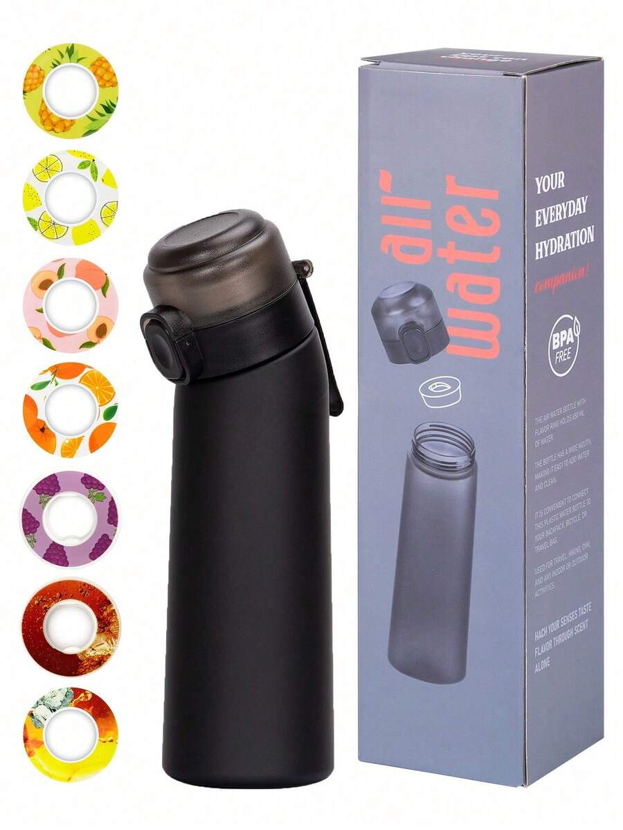 1个彩色包装运动水壶，内含1颗随机口味胶囊，0糖0卡路里，适合户外运动，可用作生日礼物或日常饮水瓶 - 彩色 - 查看 1