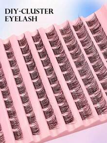 100pcs D-Curl Fluffy False Eyelashes, 8-16mm Length, Delicate & Lightweight, Create Natural & Voluminous DIY Lash Look, Easy Salon-Level Lash Experience At Home - D - View 6