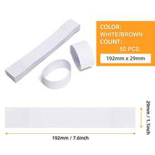 30/50/100pcs Brown Kraft Paper Cash Straps, Self-Adhesive Bill Bundling Bands For Cash Packaging And Money Organization - Multicolor - View 15