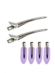 Rizadores de cabello jumbo, juego de 16 piezas con rodillos de 2.56 pulgadas y 10 clips, rodillos de calidad de salón para peinados DIY sin calor