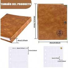 Album para Coleccionar Billetes y Monedas,240Billetes+150Bolsillos Monedas,Coleccionistas Colección,Desmontable,Facilitar Aumento Disminución Páginas Interiore,Material PVC Prevención Humedad y Daños - / - Ver 6