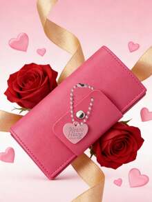 Valentine's Day Eyebrow Grooming Kit: Pink Eyebrow Tools Set With Leather Storage Case - Perfect Romantic Gift For Her