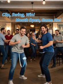 18件套 - 派对游戏：新娘送礼会礼物交换趣味活动 - 最有趣的婴儿派对游戏，男女破冰游戏，奶嘴上下摆动比赛，性别揭晓派对（蓝色） - 彩色 - 查看 3