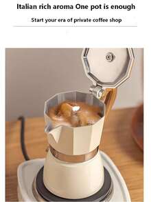 Best-Selling Italian Aluminum Household Portable Moka Pot, European Style Manual Drip Italian Coffee Maker - Multicolor - View 11