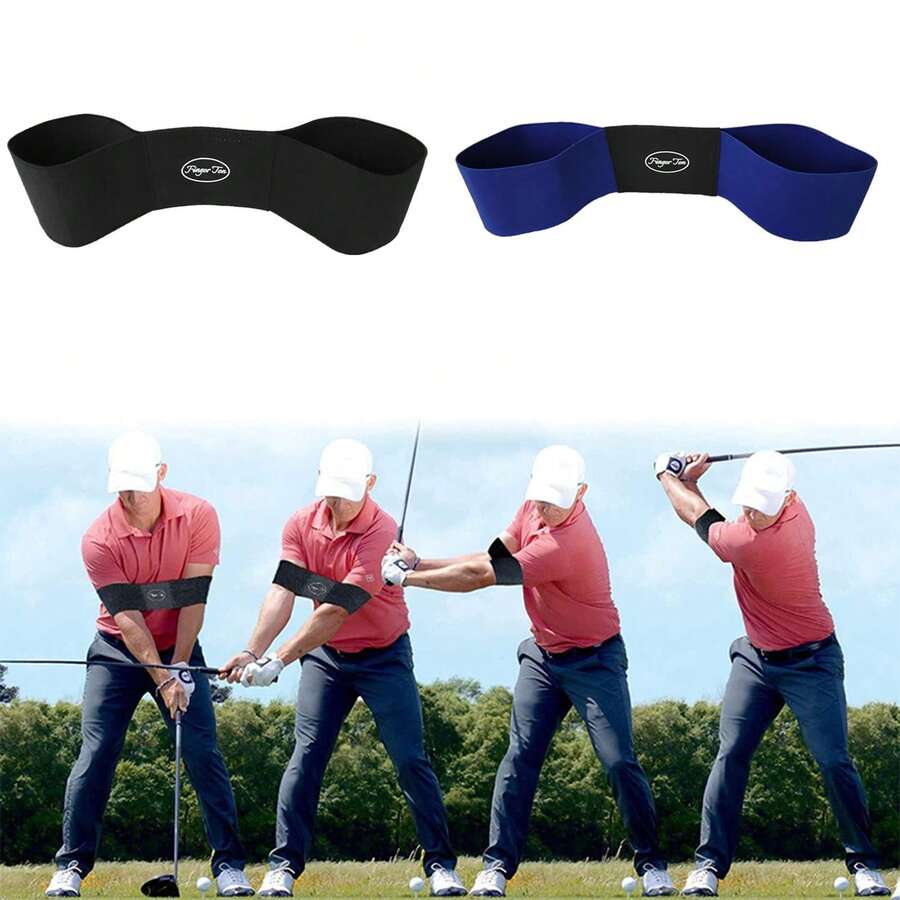 1 pieza Correa entrenadora de swing de golf, herramienta de práctica para alineación correcta del swing de golf - Multicolor - Ver 1
