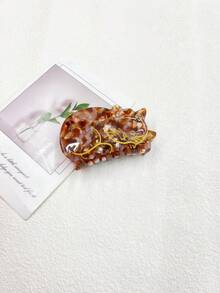 Goldene Katzen-förmige Haarspange mit Folie, süßer und stylischer Acetat Haarclip, Haaraccessoire für Frauen, Urlaubshaarclip, modischer Haarclip - Verschiedenfarbig - Übersicht 10