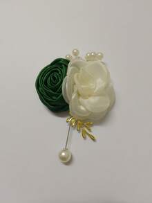 737 - Dark Green + Beige