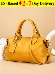 Women's Boston Bag, Handbag And Crossbody Bag, Large Capacity Commuter Bag,Shoulder Crossbody Bag,Spacious Work Tote, Large Satchel Tote Bag Ladies Shoulder Bag,Lightweight Material Design,Adjustable Strap,Essential For Travel, Work And School[US Local Warehouse]The Best Gift Choice, Birthday Gift, Valentine's Day - 彩色 - 查看 12