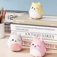 1pc Cute Teddy Bear Pill Box - 5 Compartment Sealed Pill Case With Cover, Pink/Yellow/White Portable Medication Storage Box, Travel-Friendly Tablet/Capsule Organizer (Plastic, Pill Container)