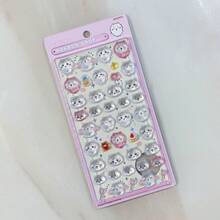 1pc Anime Cartoon Sticker, Cute Animal Kitten Sticker, Reusable Waterproof Sticker, DIY Craft Sticker, Suitable For DIY Phone Cases, DIY Sticker Notebooks, DIY Crafts, Laptops, Gift Packaging, Party Decoration, Perfect Holiday Gift, Gifts For Fans And Friends(Random Style) - Multicolor - View 6
