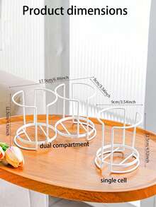 1pc Disposable Cup Holder, Simple Paper Cup Rack, Multifunctional Desktop, Coffee, Milk Tea Cup Organizer - Multicolor - View 12