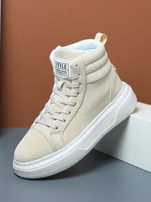 2025 Neue Herren Outdoor Knöchelstiefel, Veloursleder, Lässig Komfort, Sport Einfarbig Mode Stiefel, Herbst/Winter, Ganzjährig, Rutschfest, Rundkappe, Retro, Schnürschuhe, Herrenschuhe, Herrensneaker