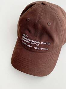 1 件装软冠简约后盖帽,男女通用休闲户外太阳帽,小脸,春夏 - 彩色 - 查看 6