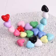 100 peças/3D Contas de Coração Acrílicas Vermelhas - Disponíveis em Vermelho, Rosa e Outras Cores. Tamanho Aprox. 8,8*10,3*5,9MM/Diâmetro do Furo Aprox. 1,3MM. Essas Contas Brilhantes em Forma de Coração Feitas à Mão são Adequadas para Fazer Joias DIY, Como Colares, Brincos, Pingentes, Encantos de Telefone, Pulseiras, Chaveiros, Etc. - Multicolorido - Visão 4