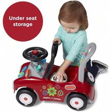 JCH-Radio Flyer Busy Buggy Sit to Stand Toddler Ride On Toy Red Ages 1-3 Years - como en la foto - Ver 6