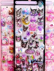 不重复图案防水文具贴纸礼盒，生日礼物 - 彩色 - 查看 1