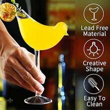 150ml Unique Bird-Shaped Cocktail Glass, Personalized High Stem Wine Glass, Suitable For Home, Wedding, Party, Bar, Holiday And Other Occasions
