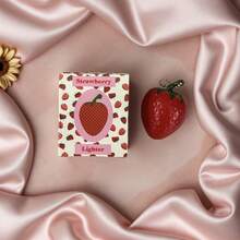 [Free Shipping]2pcs Adorable Strawberry Lighter Keychain & Keyring Charm – Detachable Metal Chain, Anti-Lost, Great For Bags, Keys, Backpack Decor, Christmas Stocking Stuffers (Butane Not Included) - 2 cái - Xem 2