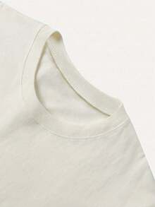 Women's Leopard Print & Star Graphic Round Neck Short Sleeve T-Shirt - Apricot - View 4