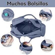 CYPNBolsa de Gimnasia para MujerBolsa de Yoga con Hebilla para Esterilla de Yoga Bolso de Mano con Compartimento para Zapatos para Gimnasio y Viajes AzulFashion - 219610733 - Ver 6