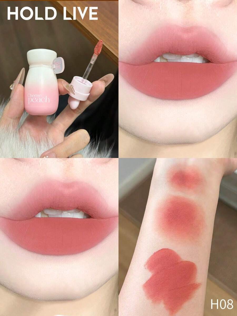 HOLD LIVE Wish Magic Matte Lip Gloss H08 Gentle Rejuvenating Coral Pink - H08 - View 1