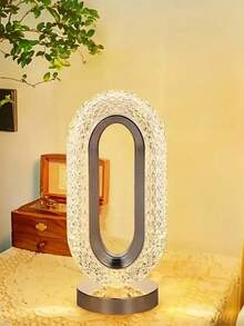 1个便携式无线LED台灯，可调光三色变换，亮度可调，可充电触控夜灯，适用于办公室、书房、卧室、餐厅、客厅、酒吧，也可作为节日礼物。LED灯、夜灯、照明灯、台灯、床头灯、装饰灯、桌面装饰灯、夜灯 - 多色 - 查看 7