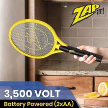 ZAP IT! Bug Zapper Battery Powered 2xAA Included Bug Zapper Racket 3 500 Volt 2 Pack - Amarillo - Ver 2