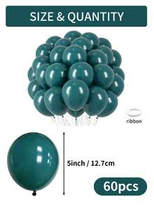 124/60/10件套石板蓝气球,多种尺寸(18英寸、12英寸、10英寸、5英寸),灰蓝色、绿色,波西米亚风,海军绿气球拱门套装,适用于生日、性别揭晓派对、波西米亚婚礼、洗礼、毕业典礼、父亲节、迎婴派对、美人鱼和鲸鱼主题派对装饰 - 復古海藍 - 查看 13