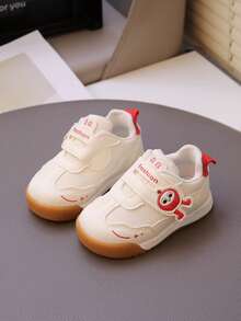 Toddler Anti-Slip Soft Bottom Breathable Sneakers For Baby Boys And Girls, Spring/Autumn - Red - View 1