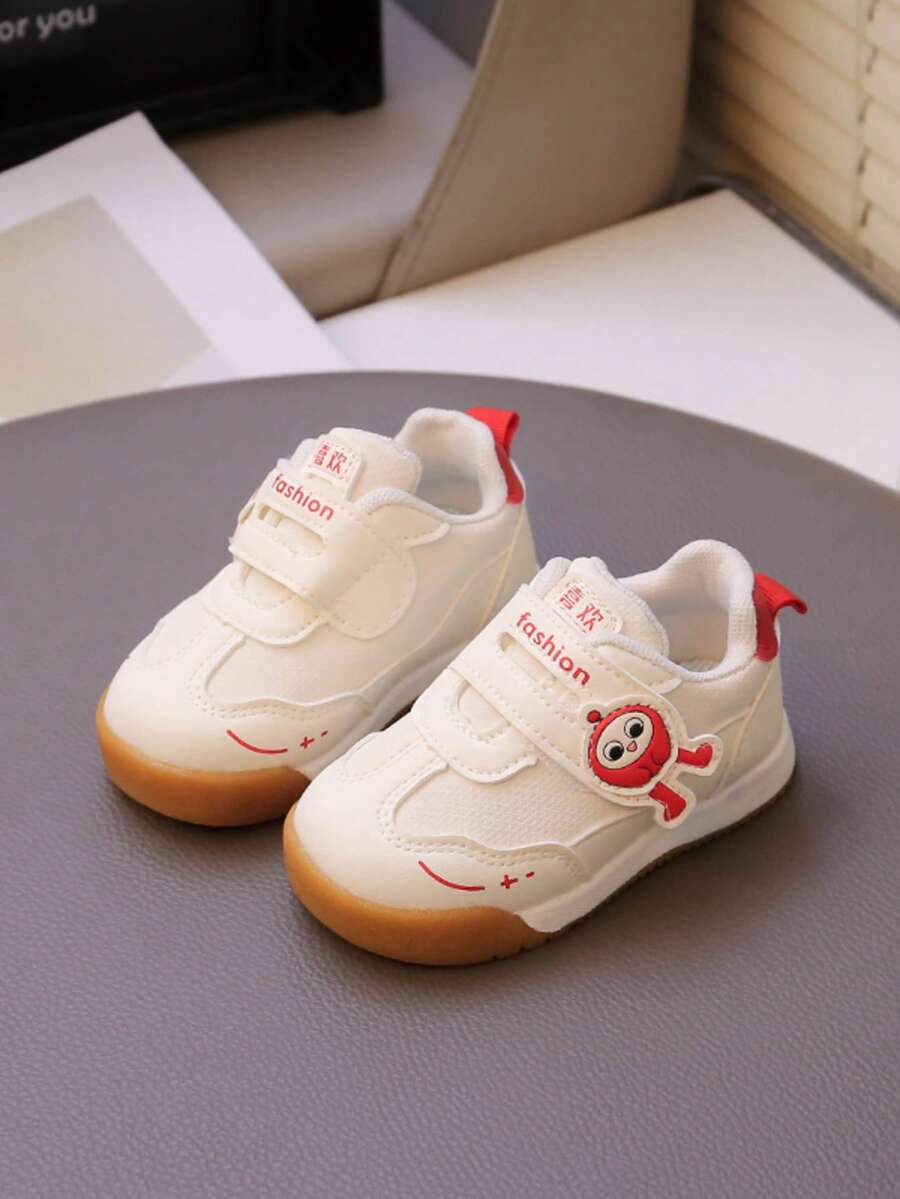 Toddler Anti-Slip Soft Bottom Breathable Sneakers For Baby Boys And Girls, Spring/Autumn - Red - View 1