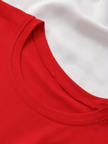 [Sporty T-Shirt]Women's 2026 Year Of The Horse Chinese New Year T-Shirt - Wealth Symbols & Retro Auspicious Print, Casual Short Sleeve Round Neck Top Suitable For Daily Wear, Festive Events & Lunar New Year Outfits (Available S-XXL)Relaxed Plus Size T-Shirt - Red - View 4