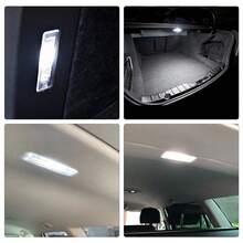 适用于大众高尔夫 Mk4 MK5 MK6 Mk7 Plus Jetta Passat CC B6 B7 Eos Scirocco Sharan Tiguan Touran Touareg 6000K 白色 LED 车内照明灯/后备箱行李舱照明灯