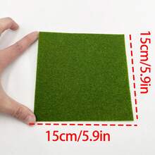 微型人造草坪模型，花园场景装饰，家居装饰，微型草坪，口袋场景DIY配件，爱好者和收藏家的礼物