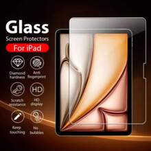 1pc IPad Tempered Glass Screen Protector - High Definition, High Transparency, Anti-Scratch, Anti-Drop, Full Screen Coverage, Strong Anti-Fingerprint, Sensitive Touch, Compatible With IPad (Air 4, 5, 6)/(7, 8, 9, 10th Gen)/IPad 11 1A16(2025) - Clear - View 3