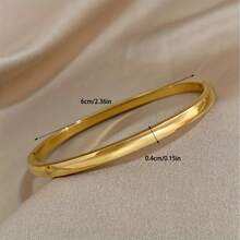 防水防锈钛钢手链 - 奢华简约光滑，适合婚礼、休闲装扮 - 耐腐蚀金属腕饰 - 手鐲 - 查看 9