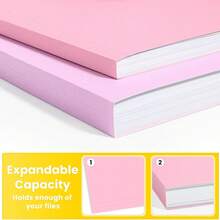 File Folders, 30 Pack Manilla Folders 8.5 X 11, Colored File Folders Home Office School Supplies For Documents Files Paper, 6 Bright Colors - Màu sắc tươi sáng (18 chiếc) - Xem 4