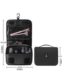 1个加厚防水挂式洗漱包，适合旅行和商务出行，可用作洗漱包、旅行包、化妆品收纳包、沙滩包、度假必备品、学习用品、旅行必需品、宿舍浴室用品、返校用品等，女士适用。 - 彩色 - 查看 12