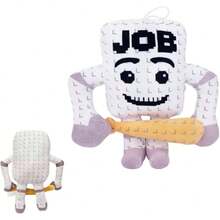 Genérico Peluche Steal a Brainrot Juguete de Videojuego Roba un Brainrot Personajes Virtuales Coloridos Modelo a Elegir (Job Job Sahur),38258261 - Granate - Ver 2