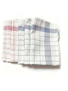 Large Checkered Kitchen Dish Towel, Absorbent Tea Towel, Soft Reusable Cleaning Cloth, Quick-Drying Dishcloth, Dishwashing Cloth - Multicolor - View 27