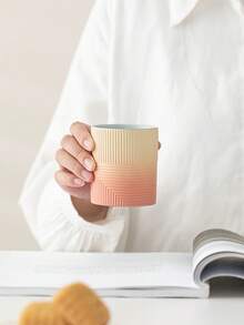 1pc 3.15-Inch High Ceramic Latte Coffee Cup, 200ml Water Mug, Creative Personal Espresso Cup, Graduation & Family Gathering Cup