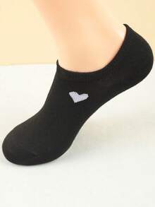 15 Pairs Unisex Heart Pattern Breathable Low-Cut Socks, Fashion Versatile Casual Socks, Invisible Socks, Moisture-Wicking Minimalist Style, Suitable For All Seasons And Occasions - Multicolor - View 4