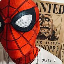 Marvel 1个漫威蜘蛛侠头盔，迈尔斯·莫拉莱斯蜘蛛侠趣味面具，格温·史黛西蜘蛛格温面具，超级英雄冒险，适合角色扮演，节日装饰 - 彩色 - 查看 15