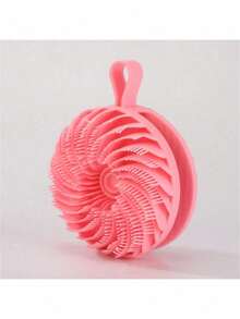 1个柔软硅胶去角质沐浴刷，符合人体工学的手柄 - 淋浴按摩工具，无需电池，便携，适合居家和旅行，温和清洁，去除死皮，浅米色，沐浴配件 - 彩色 - 查看 6