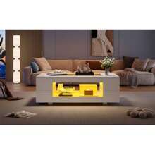 White LED Sofa With Bluetooth App Control, For Coffee, Sofa, Kitchen, Home, Party, Office, Kitchen - White - View 4