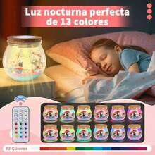 Unicorn Kit de Terrario Iluminado para Niños,Regalos de Manualidades con Control Remoto 13 Colores, Juguetes para Niñas Luces LED Nocturnas, Regalos para Navidad, Niñas de 3, 4, 5, 6, 7 Años,38259443 - Multicolor - Ver 6