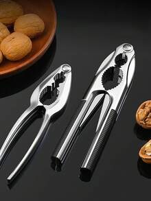 1pc Stainless Steel Walnut Clips, Thickened Clips, Almond, Pecan, Pine Nut Nut Crusher, Walnut Clip Shell Opener, Pliers Tool - Multicolor - View 2